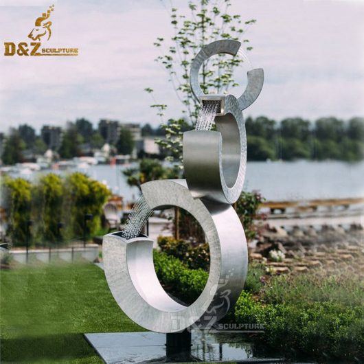 custom made size stainless steel water fountain for sale DZM006 (1)