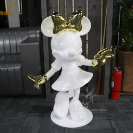 Cartoon mickey mouse sculpture for sale stainless steel cartoon sculpture DZM 067