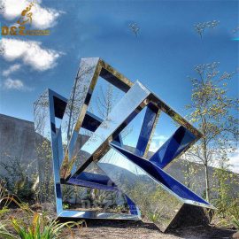 Patung Kawat Abstrak Taman Besar Dijual stainless steel sculpture DZM 028