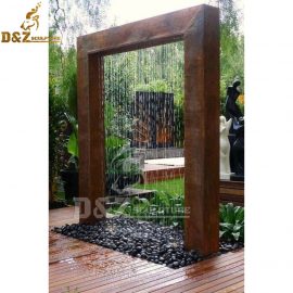 corten fountain design outdoor fountain design DIY fountain sculpture for sale DZM 045