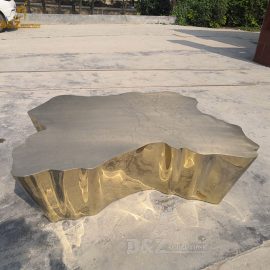 gold plated coffee table sculpture for sale DZM 102