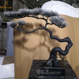 pine tree sculpture metal tree sculpture living tree art for decor DZM 52