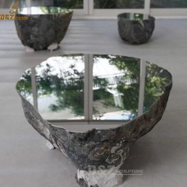 plated colorful coffe table sculpture stone sculpture outdoor DZM 100