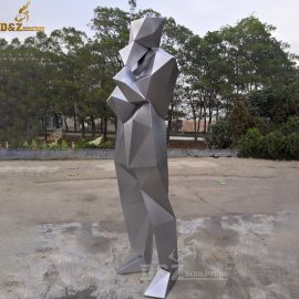 stainless steel abstract sculpture figure sculpture geometric sculpture for sale DZ M 055