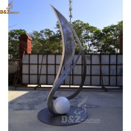 Abstract metal tree sculpture for garden DZM 127
