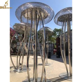 Jellyfish stainless steel sculpture metal abstract sculpture DZM 130