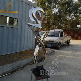 abstract stainless steel sculpture for garden decor metal abstract sculpture DZM 160