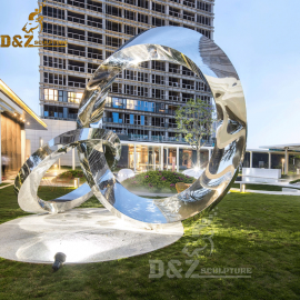 art sculpture for home circle with circle for lawn DZM 170