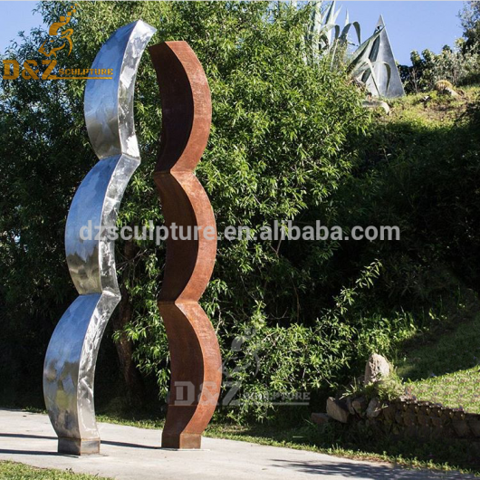 corten sculpture abstract modern sculpture for garden decor DZM 181