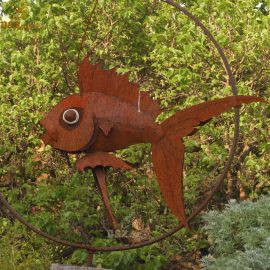 garden fish outdoor decor sculpture for sale DZM 195