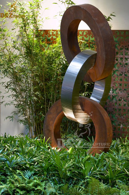 hanging out dean herald rolling stone landscapes metal circles sculpture DZM 215
