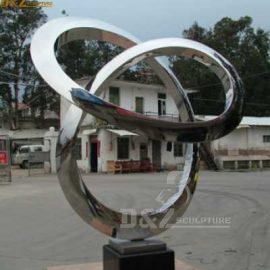 metal circle sculpture absract circle sculpture DZM 207