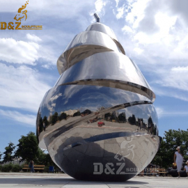 metal pear outdoor sculpture garden ornament DZM 163