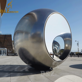 modern sphere sculpture for city abstract sculpture for sale DZM 165