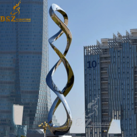 outdoor abstract sculpture stainless steel sculpture metal statue for sale DZM 153