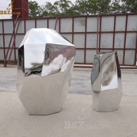 stainless steel stone garden sculpture for sale DZM 139