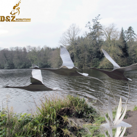 three abstract bird brushed sculpture animal sculpture for sale DZM 152