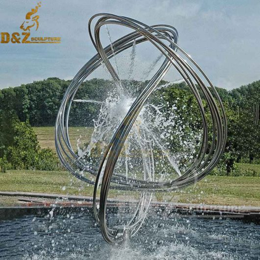 water abstract fountain sculpture for garden DZM 123