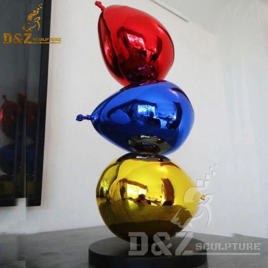 artiste philippe berry colorful balloon stainless steel sculpture DZM 398