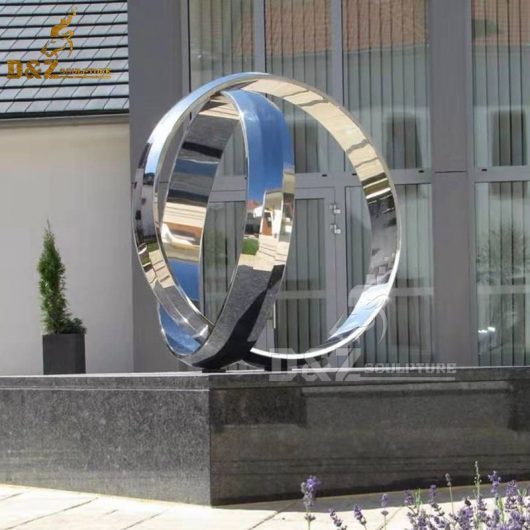 garden art metal sculptures custom made art rings for decor DZM 305