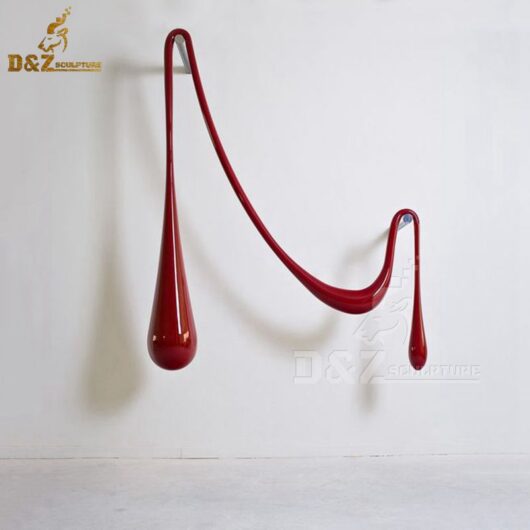 large metal wall art red metal art wall decor DZM 254