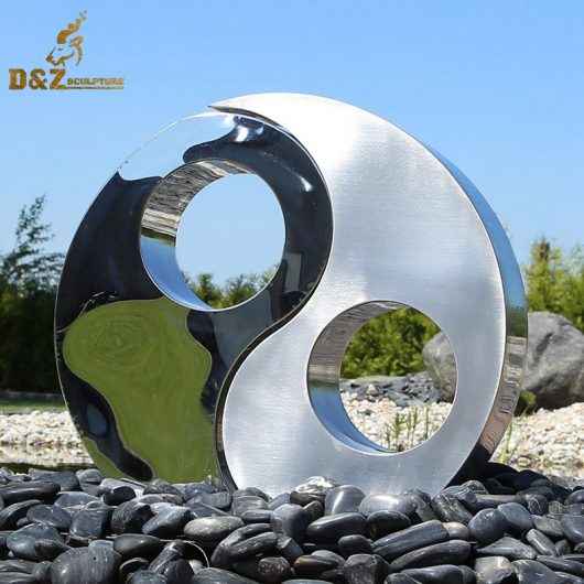 metal art circle sculpture outdoor decor for garden DZM 269
