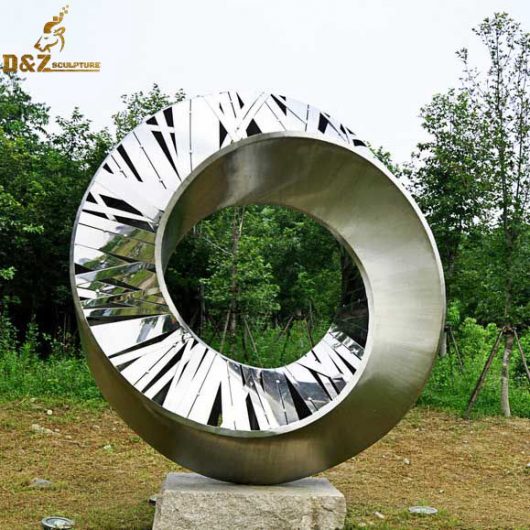 metal sculpture art stainless steel modern art sculpture for garden DZM 271