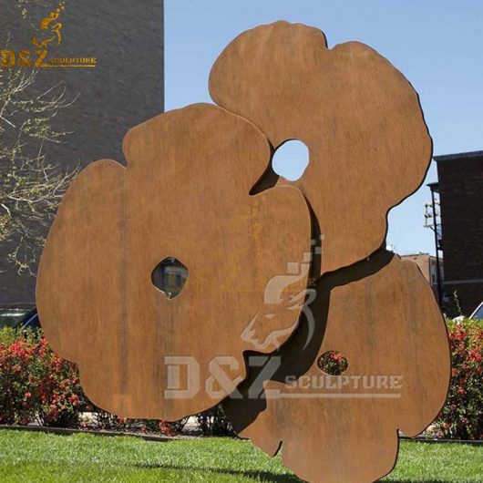 rusty stainless steel corten steel sculpture metal for garden DZM 411