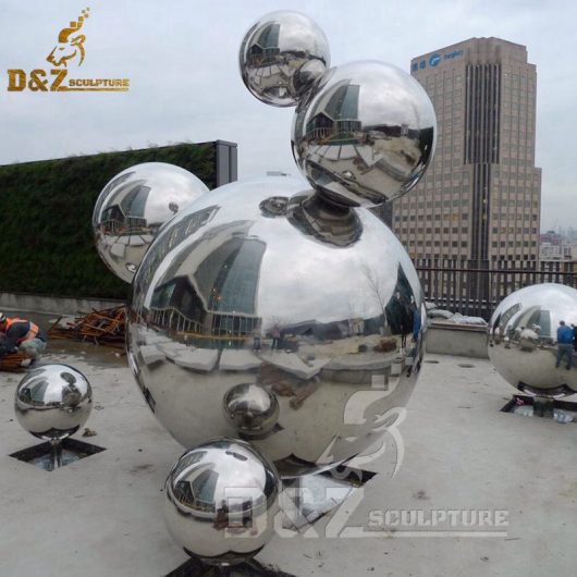 sculpture art moderne outdoor city sculpture for garden stainless steel outdoor sculpture DZM 403