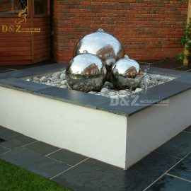 sphere water fountain ball sculpture for garden decorative DZM 399