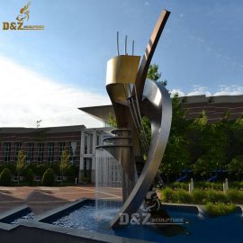 water fountain sculpture outdoor metal design art for home DZM 339