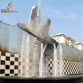 waterfalls and fountain water garden modern outdoor fountain stainless steel fountain DZM 370
