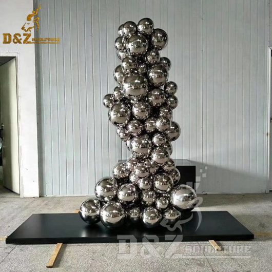 modern stainless steel sculpture art design for mirror finishing DZM 435