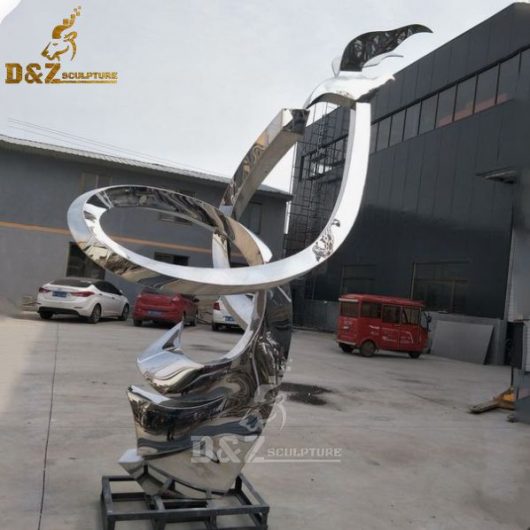 metal art abstract sculpture stainless steel sculpture for garden decor DZM 458