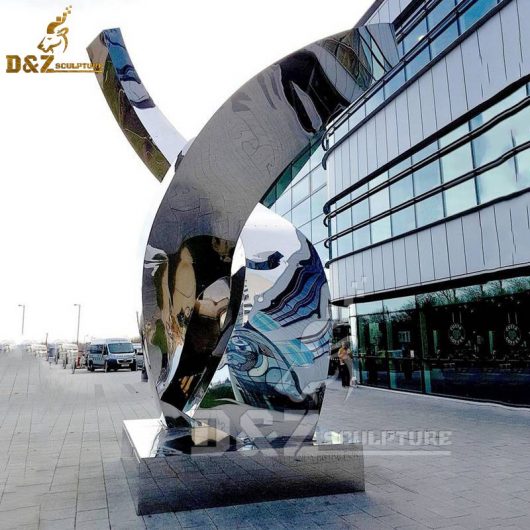 metal art sculpture modern city decor stainless steel mirror finishing DZM 472