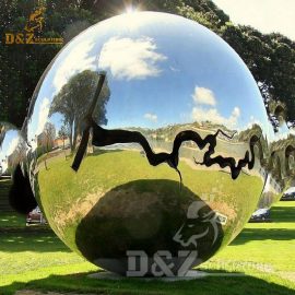 metal art sphere stainless steel contemporary sculpture for sale DZM 444