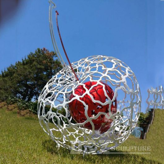 metal garden sculptures metal decoration wire sphere sculpture for sale DZM 448