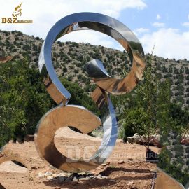 stainless steel art sculpture modern design 3D city decorative DZM 475