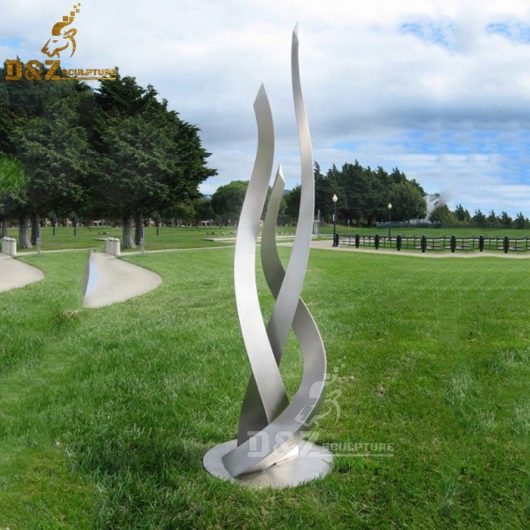 abstract art design stainless steel sculpture for garden decorative lawn DZM 543