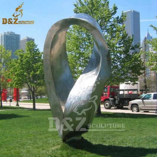 abstract sculpture art sculpture stainless steel modern metal design for city decorative DZM 541