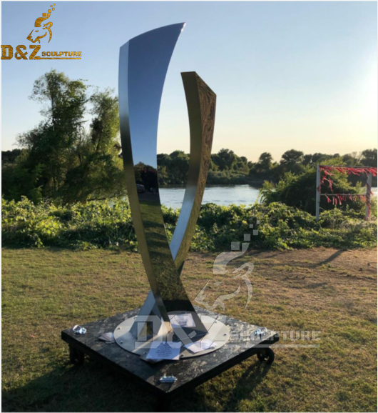 home decor modern sculpture stainless steel sculpture art custom made DZM 555