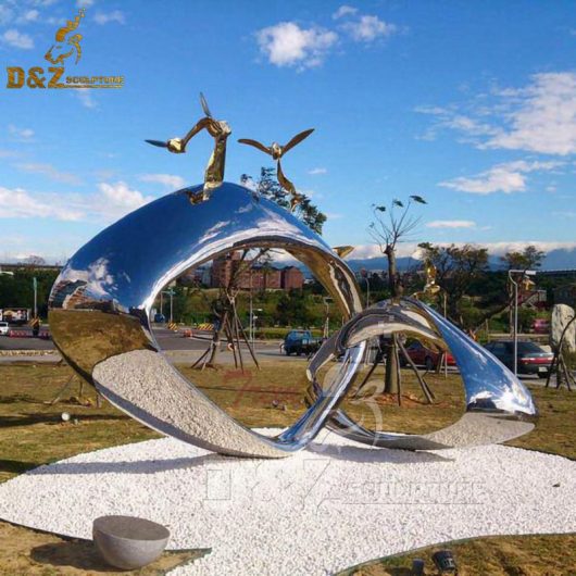 large custom made sculpture project stainless steel metal art sculpture DZM 524