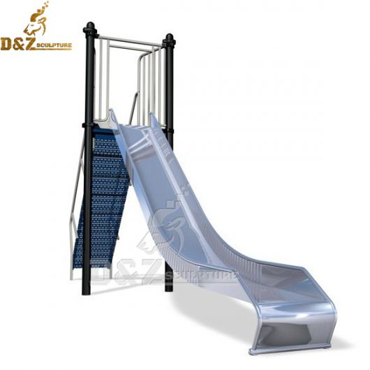 metal slide sculpture for childern Playground special modern design slide DZM 583