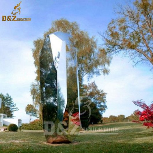modern art sculpture city design stainless steel mirror finish abstract sculpture DZM 530
