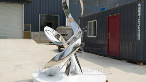 outdoor large sculpture urban decorative stainless steel abstract metal modern sculpture for sale