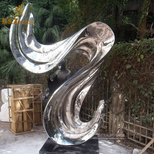 stainless steel sculpture art modern abstract city sculpture DZM 559