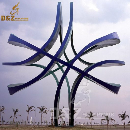 stainless steel sculpture art sculpture modern garden decorative shiny city sculpture DZM 537