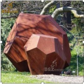 huge stone pieces for corten steel sculpture garden for sale DZM 619