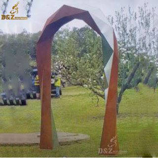 large outdoor corten steel abstract sculpture art modern sculpture for sale DZM 611