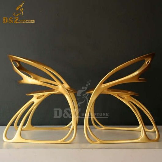 stainless steel chair art design for home Butterfly chair DZM 659